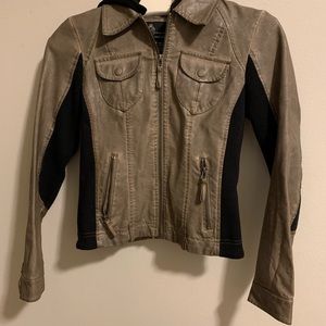 Faux leather jacket